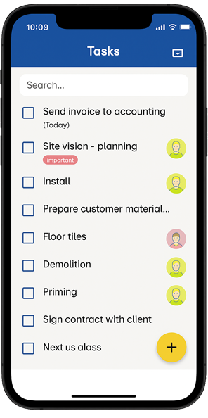 Phone: task list